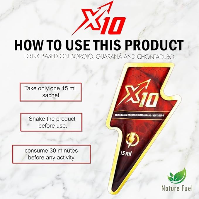 X10 ingredients close-up highlighting plant-based formulation