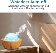 XANAPHIA BPA-free diffuser featuring auto shut-off for safe operation