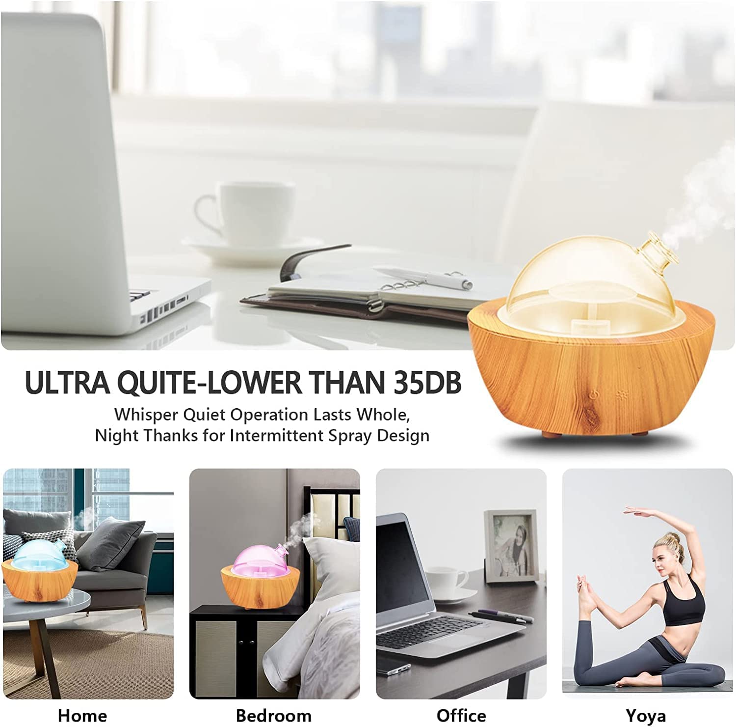 XANAPHIA glass humidifier blending with contemporary decor
