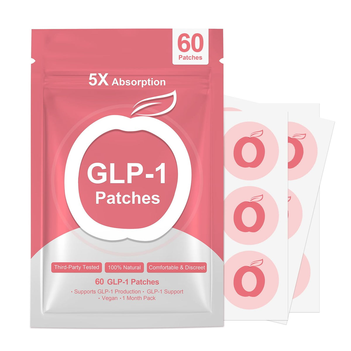 XBLZL GLP-1 patches 60-count pack shown in box for daily use