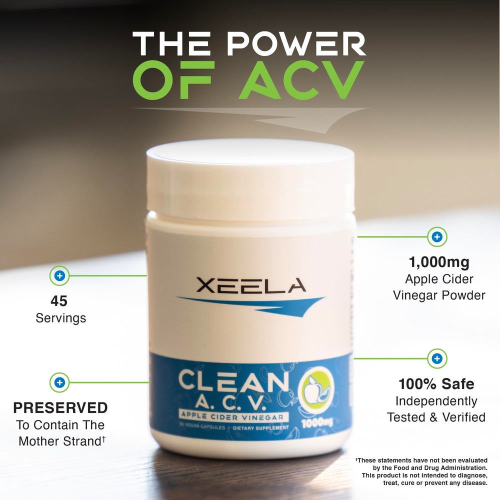 XEELA capsules in hand illustrating easy, portable daily supplement