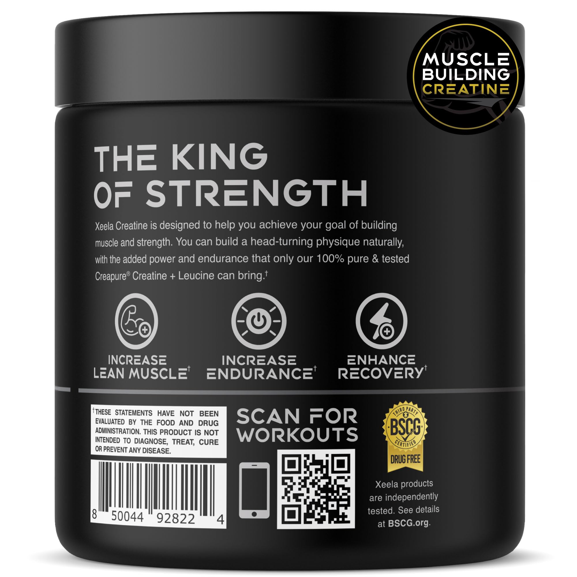 Mixing XEELA Creatine unflavored powder in a shaker bottle