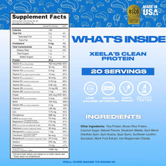 XEELA organic brown rice and pea protein ingredients.