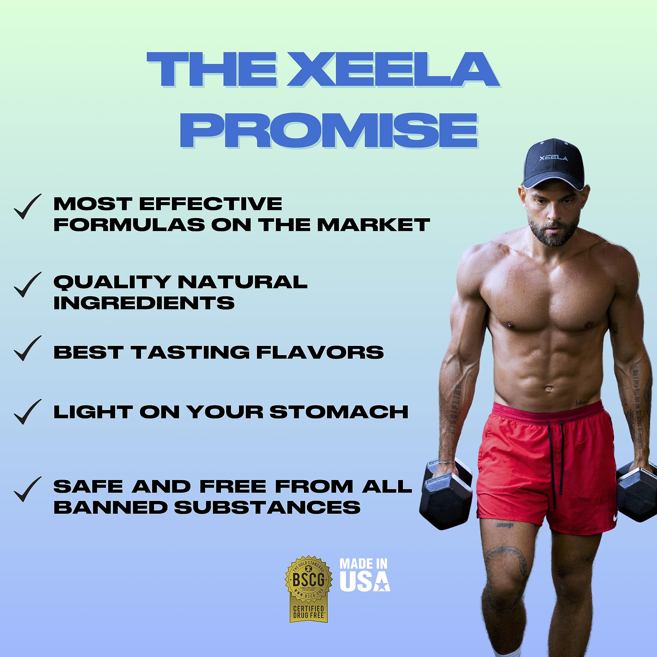 XEELA Banana Split shake ready in a glass.