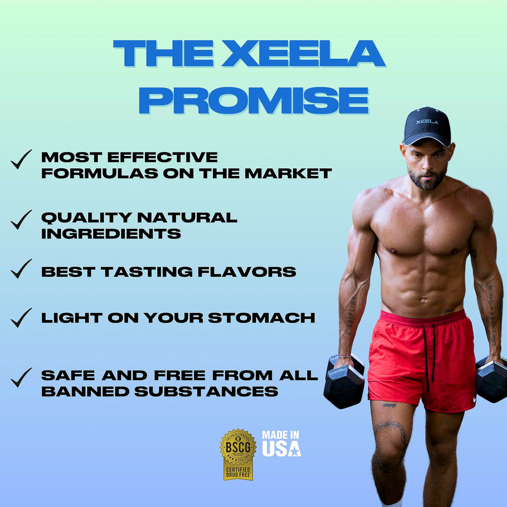 XEELA Banana Split shake ready in a glass.