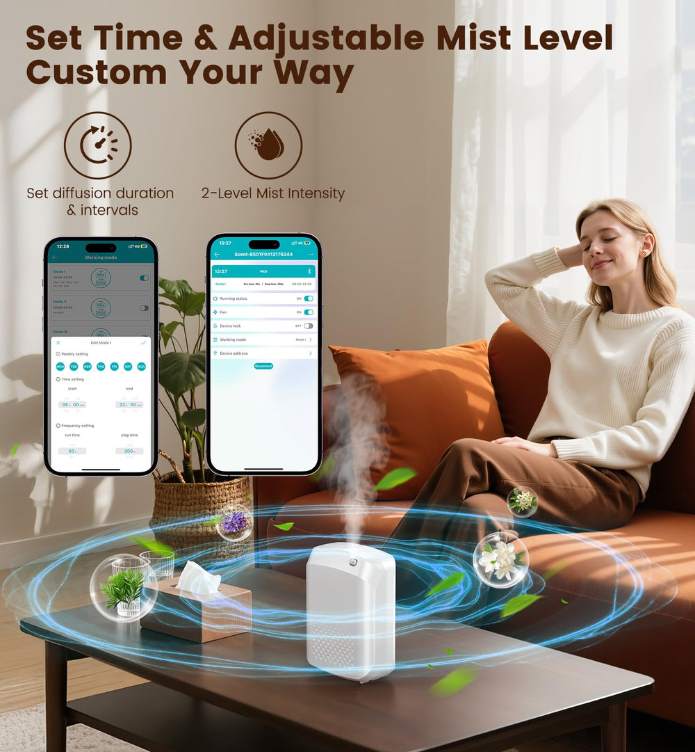 XEITIN Bluetooth and panel control diffuser with smart settings