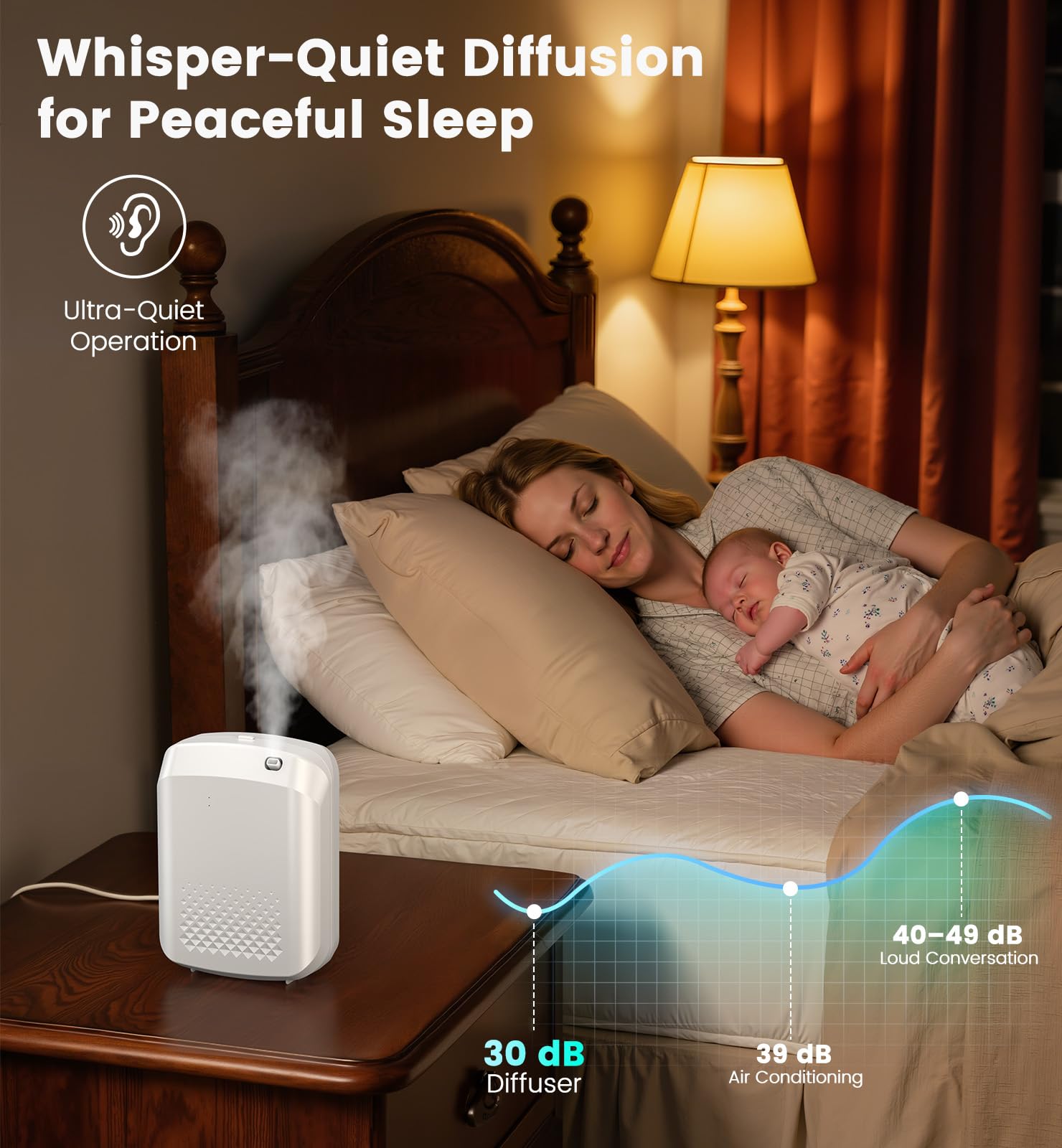 XEITIN wall-mount or freestanding diffuser for versatile interiors