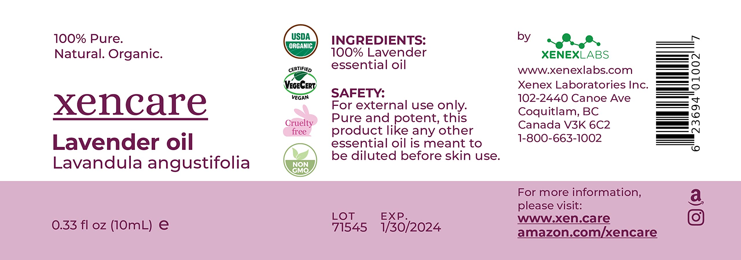 XenCare Lavender in a warm bath scene for relaxation