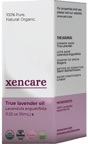 XenCare Lavender flowers detail showing true lavender origin