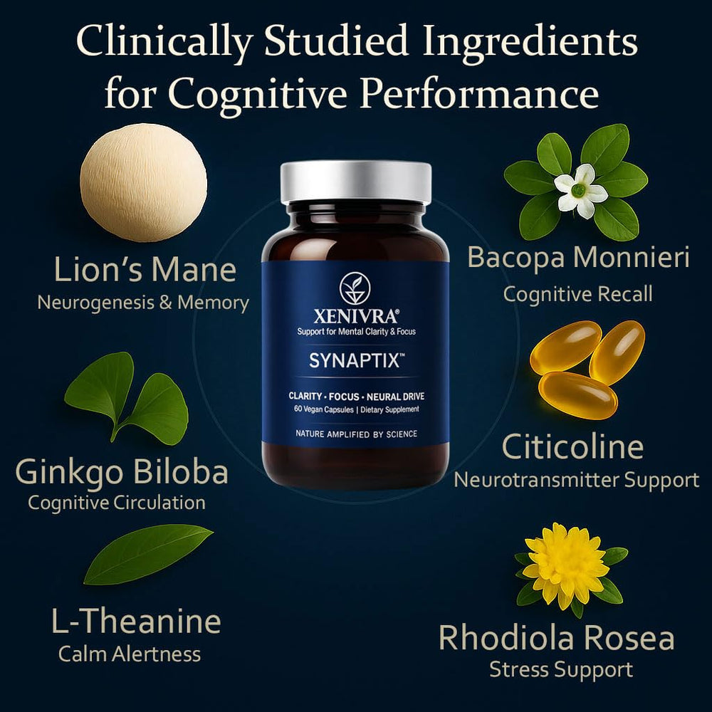 XENIVRA NATURE Synaptix on a desk ready for a distraction-free study session.