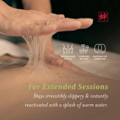 XESSO Nuru Gel appears colorless and easy to clean after massage