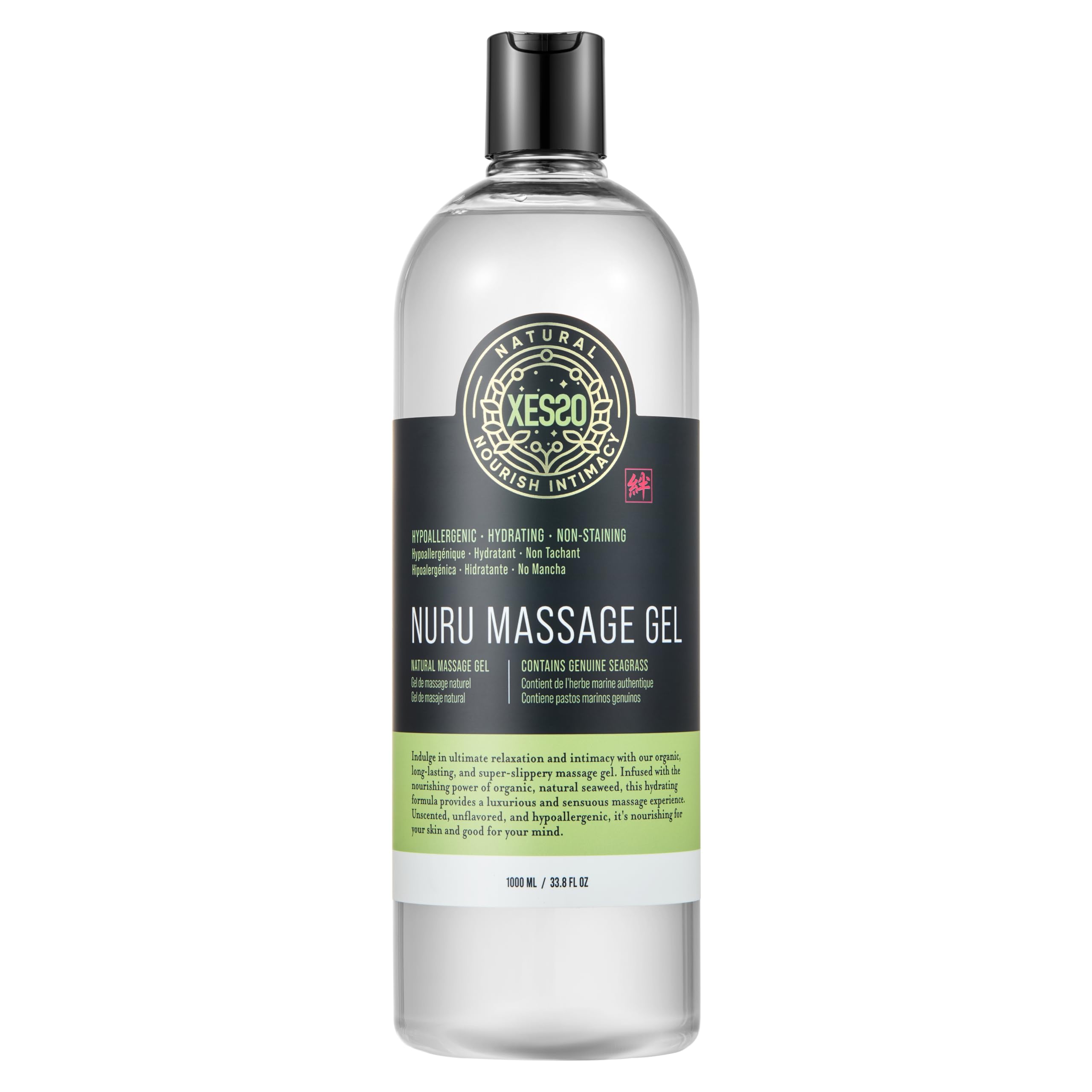 XESSO Nuru Gel delivers a silky glide for a luxurious massage