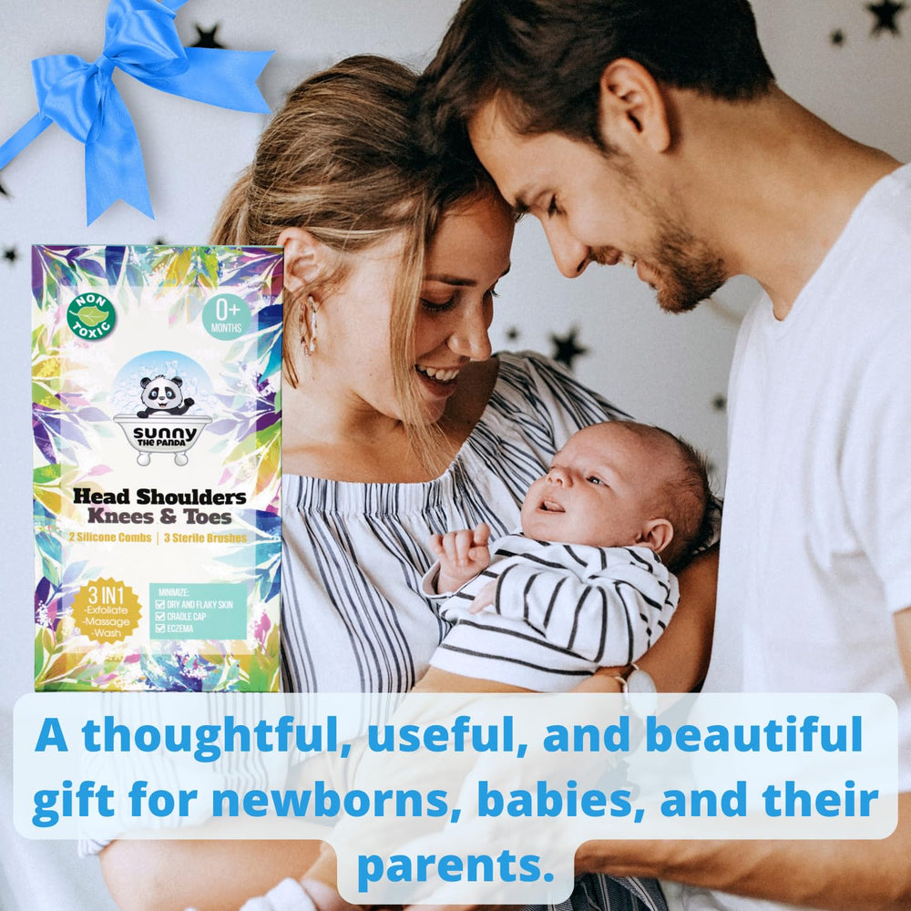 Xforto silicone combs for safe detangling and cradle cap care
