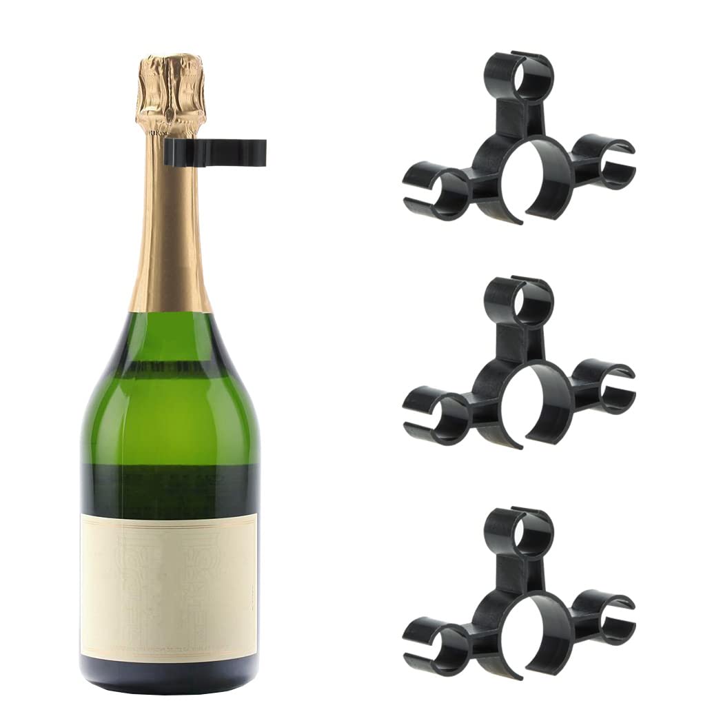 XGNG champagne bottle edge clip – large holds candles securely for chic party setups