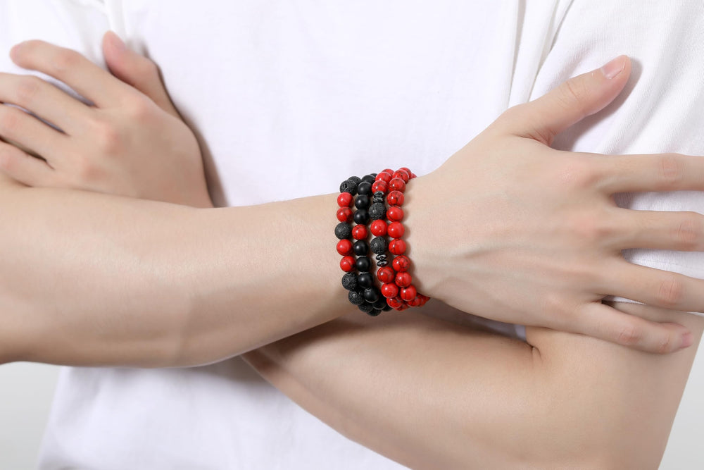 XIANNVXI 8mm natural stone beads highlight texture and craftsmanship.