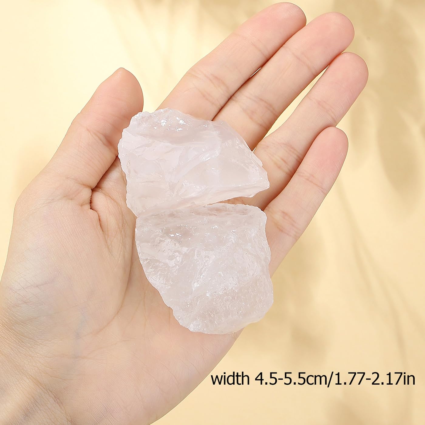 XIANNVXI clear quartz raw crystal; detailed texture and clarity for crafting projects.