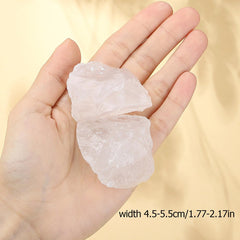XIANNVXI clear quartz raw crystal; detailed texture and clarity for crafting projects.