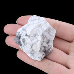 XIANNVXI Howlite raw crystal, natural 45-55mm, ideal for decor and meditation.