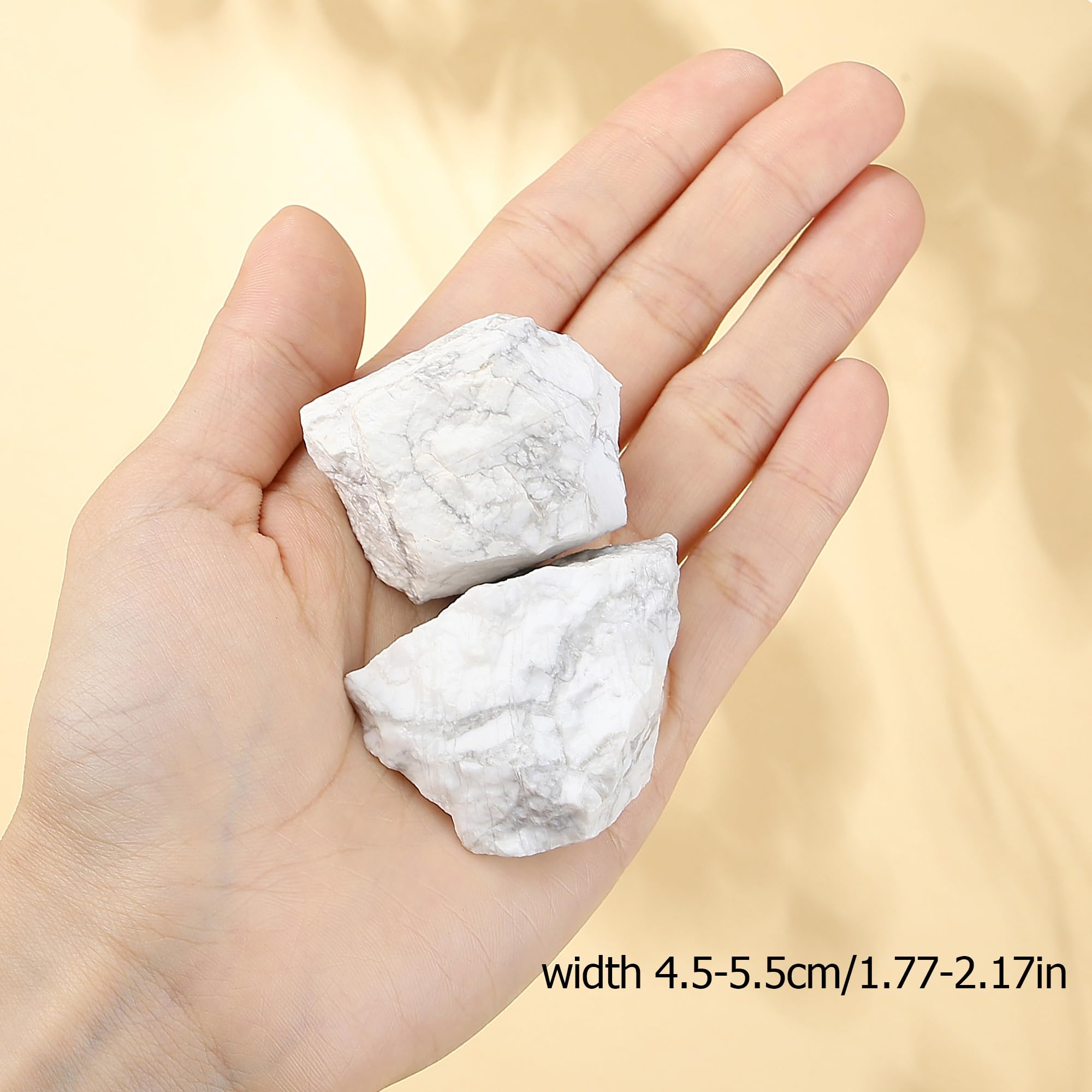 XIANNVXI Howlite rough stone for crafting and jewelry making.