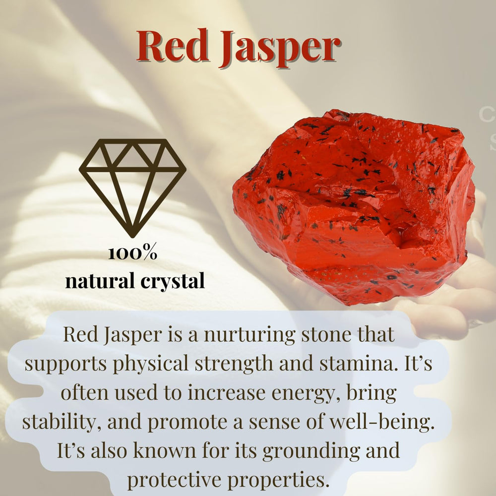 XIANNVXI Red Jasper natural stone decor, shelf or desk accent with calming presence