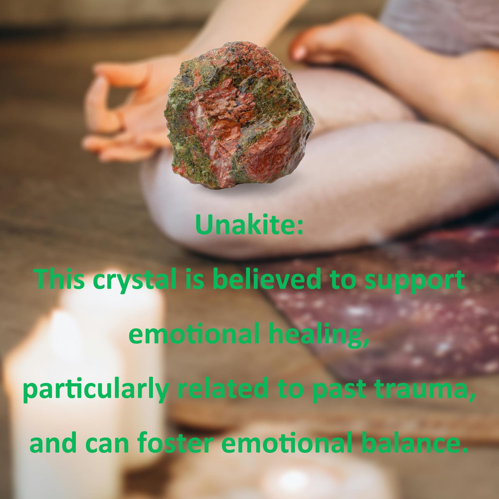 XIANNVXI Unakite rough rock with natural pattern for DIY projects