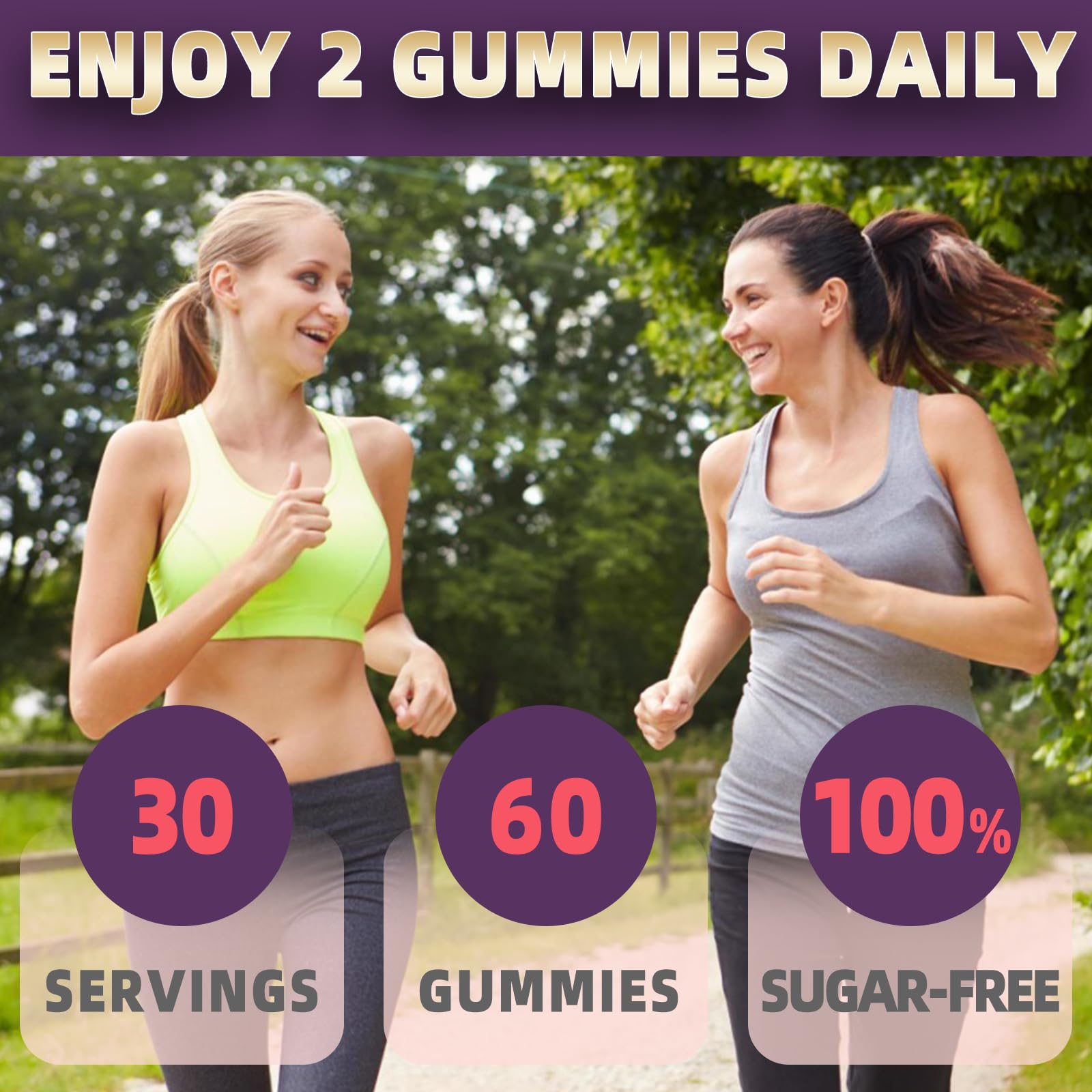 XIHOLIY gummies close-up with two chews showing texture and soft bite.