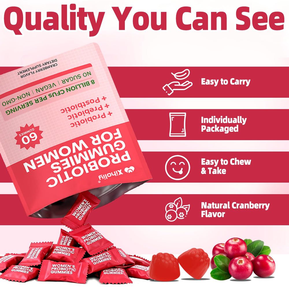 XIHOLIY gummy serving cup offers easy daily dosage for comfort.