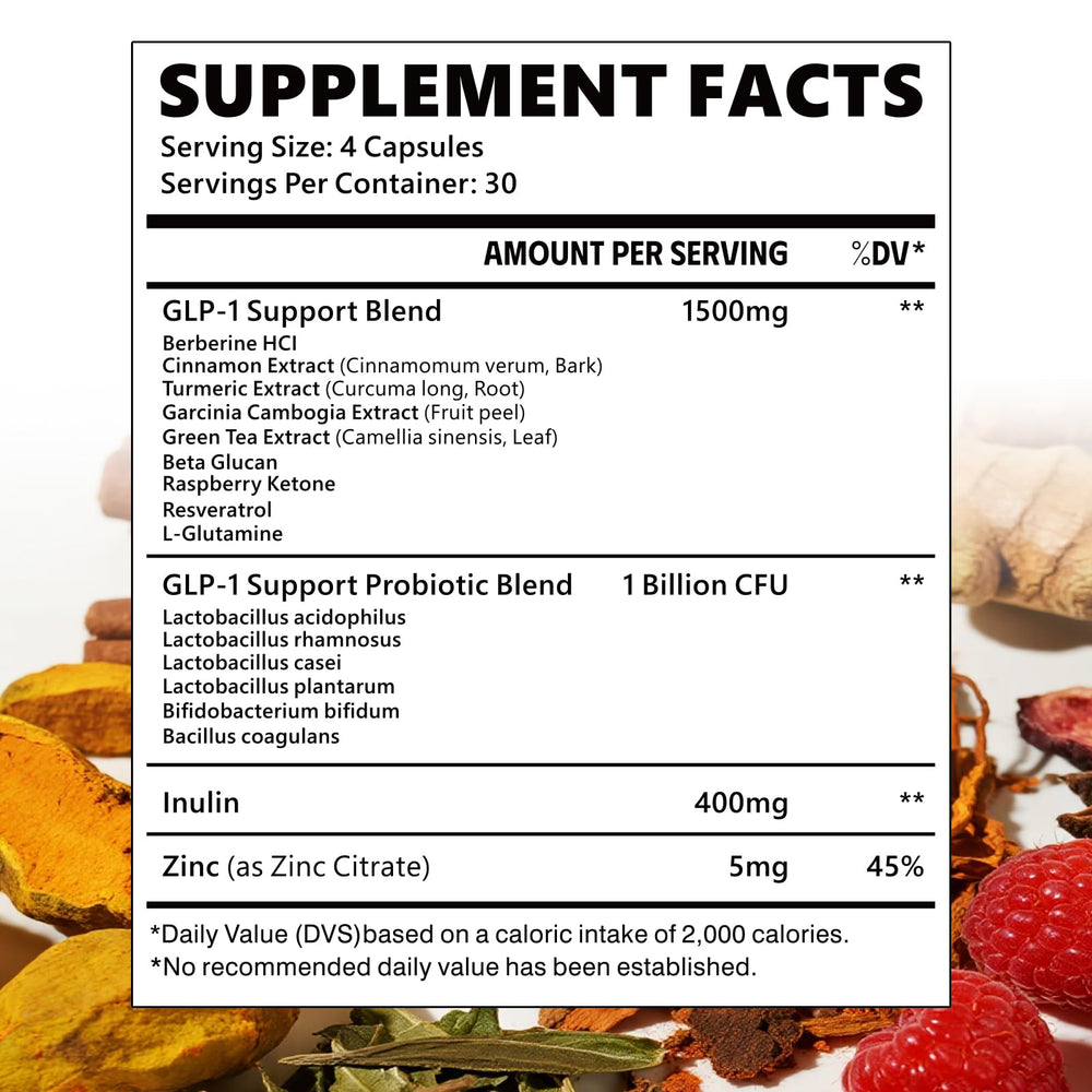XIAAN GLP-1 label close-up showing clean ingredients and transparency