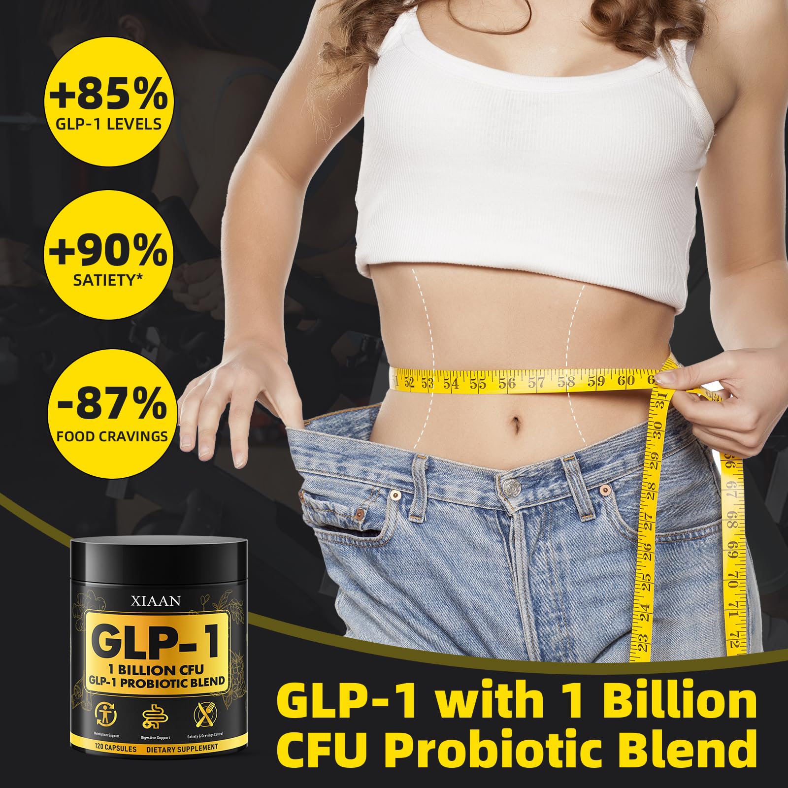 XIAAN GLP-1 packaging on display with vegan and gluten-free branding