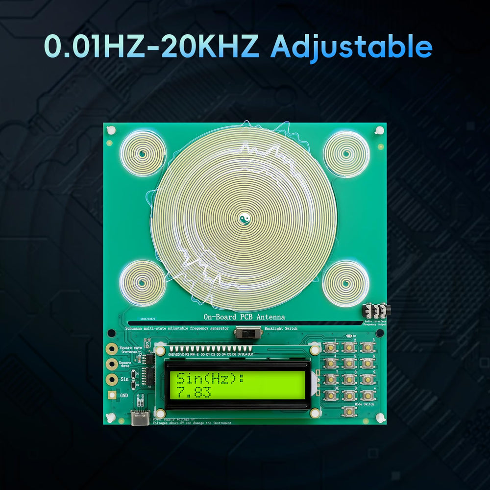 XIKDS frequency generator controls dial for easy tuning.