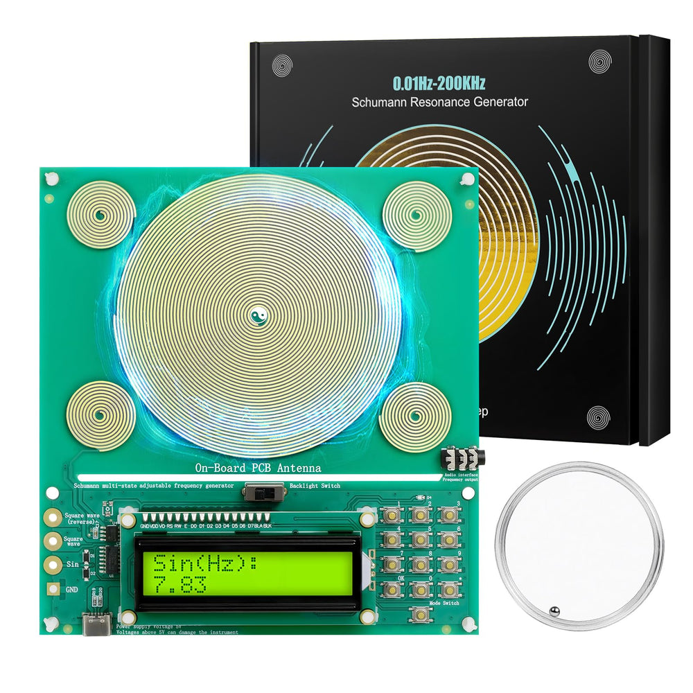 XIKDS frequency generator showing earth-frequency 7.83Hz for relaxed focus.