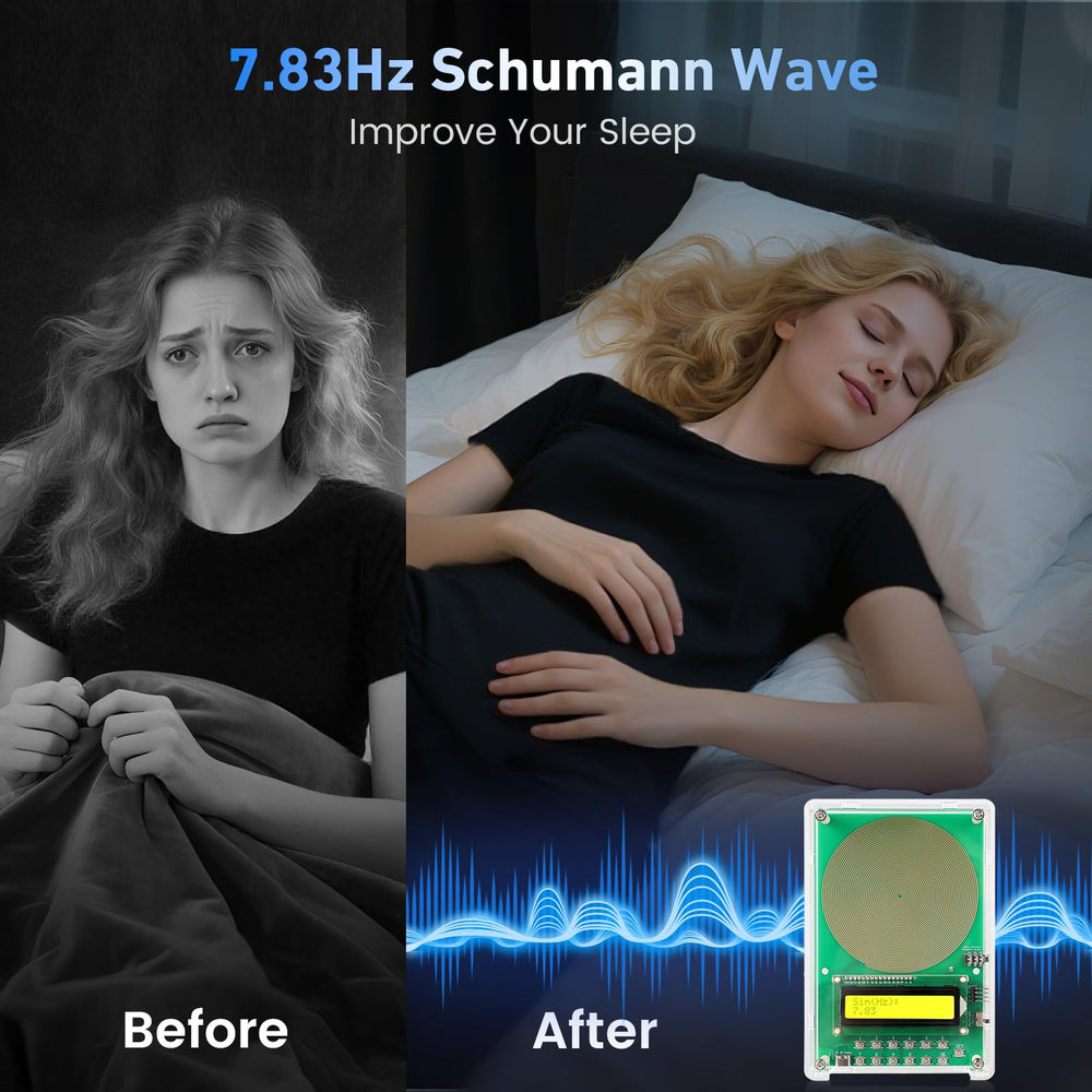 XIKDS Schumann resonance 7.83Hz display illustrating calmer evenings.
