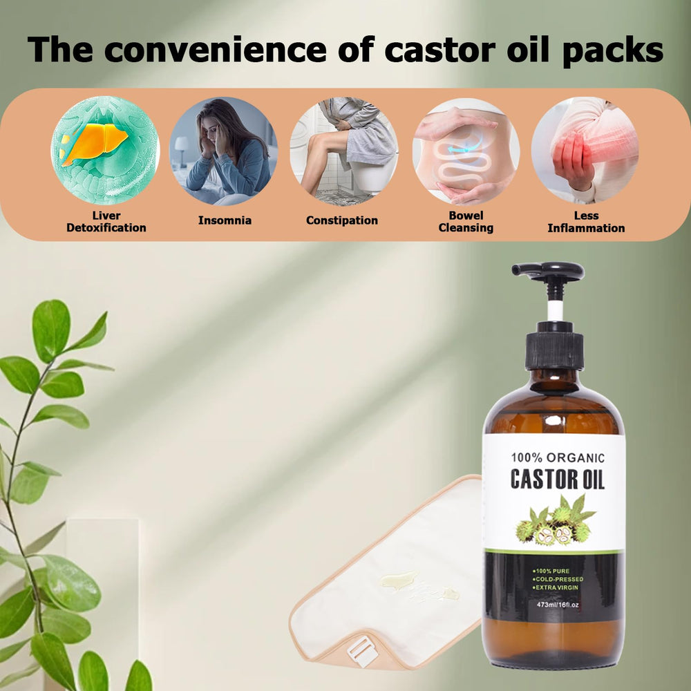 XIKERAY castor oil pack leg wraps for full coverage