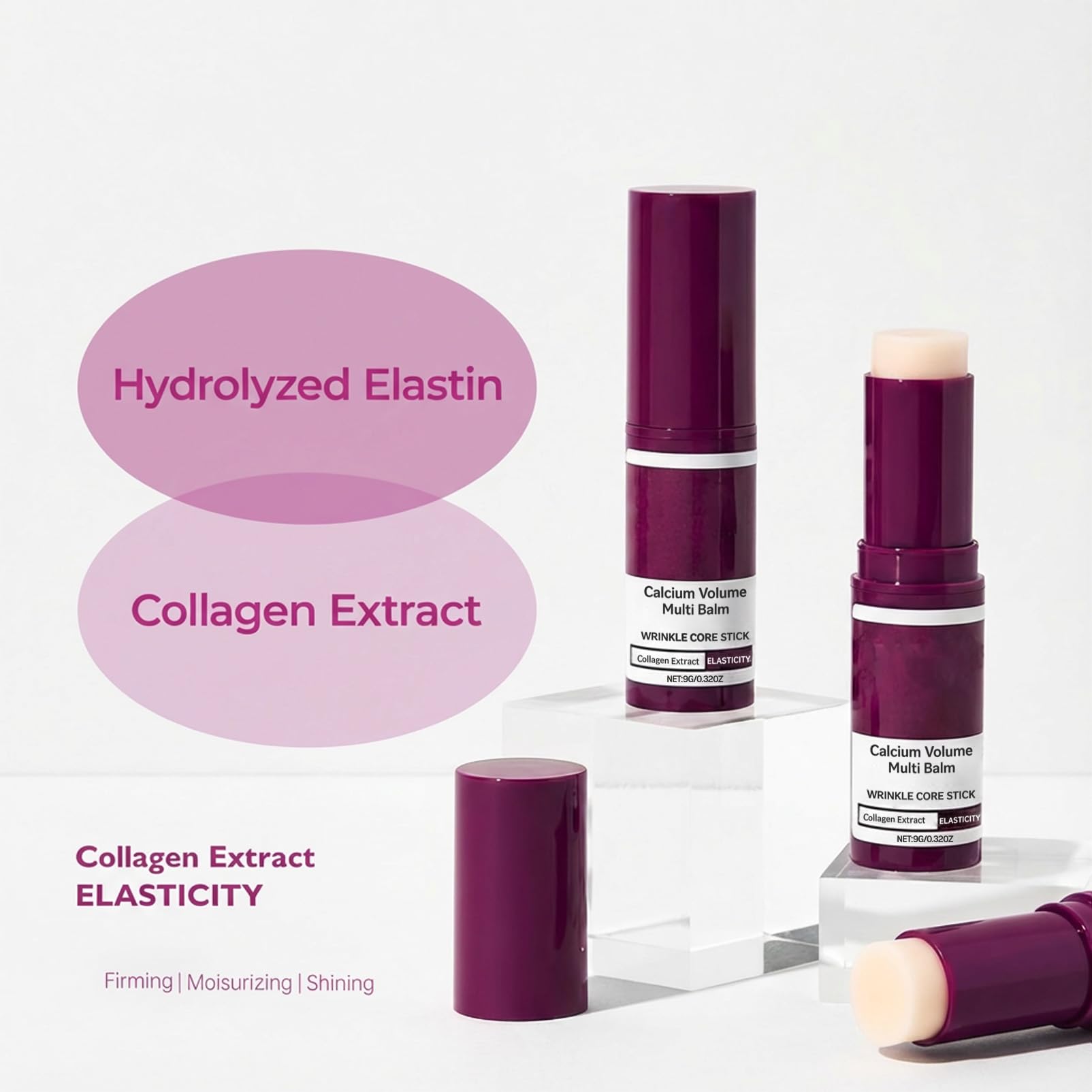 XILRVON Calcium Volume Multi Balm neck application for firming and smoother skin.