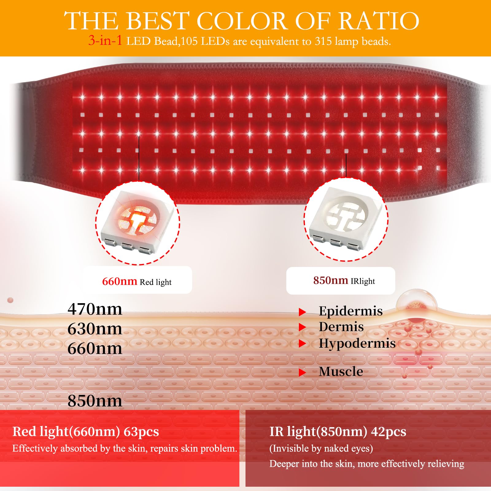 xingruyu red light therapy belt knee wrap supports post-exercise comfort and mobility