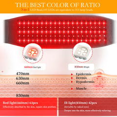 xingruyu red light therapy belt knee wrap supports post-exercise comfort and mobility