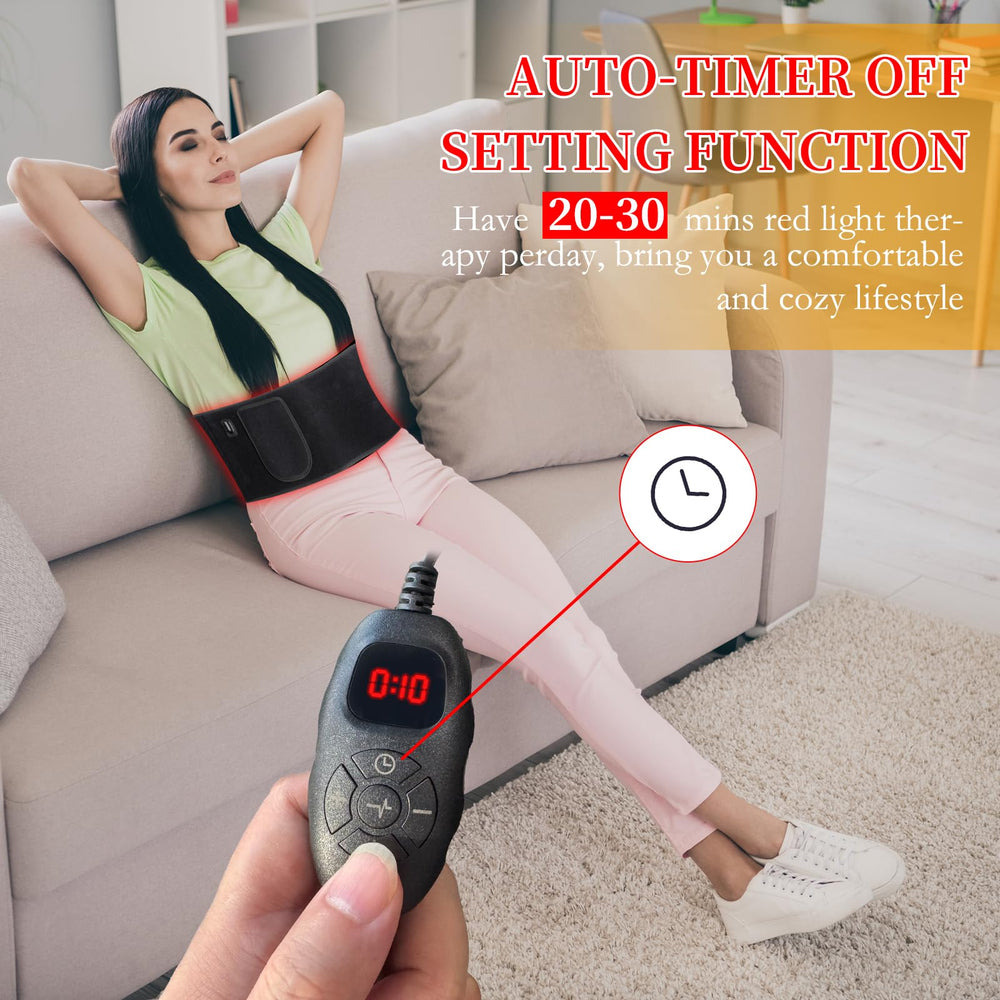 xingruyu red light therapy belt control panel enables quick session customization