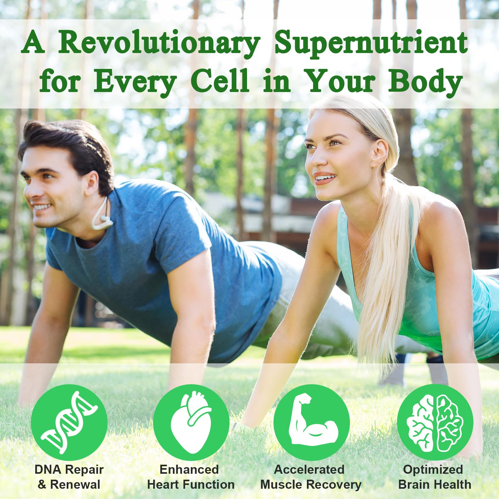 XINSZLIN NAD bottle with lifestyle setup suggesting energy and recovery.