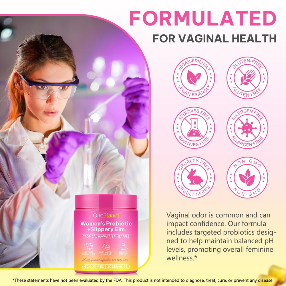XINSZLIN shelf display showcasing feminine wellness gummies