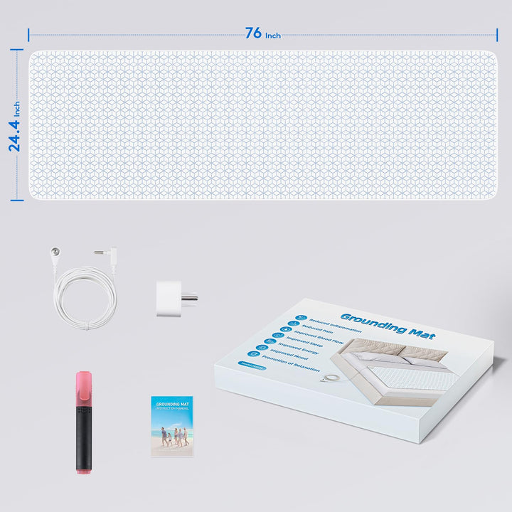 Cozy night scene with XKETA mat ready for bedtime grounding