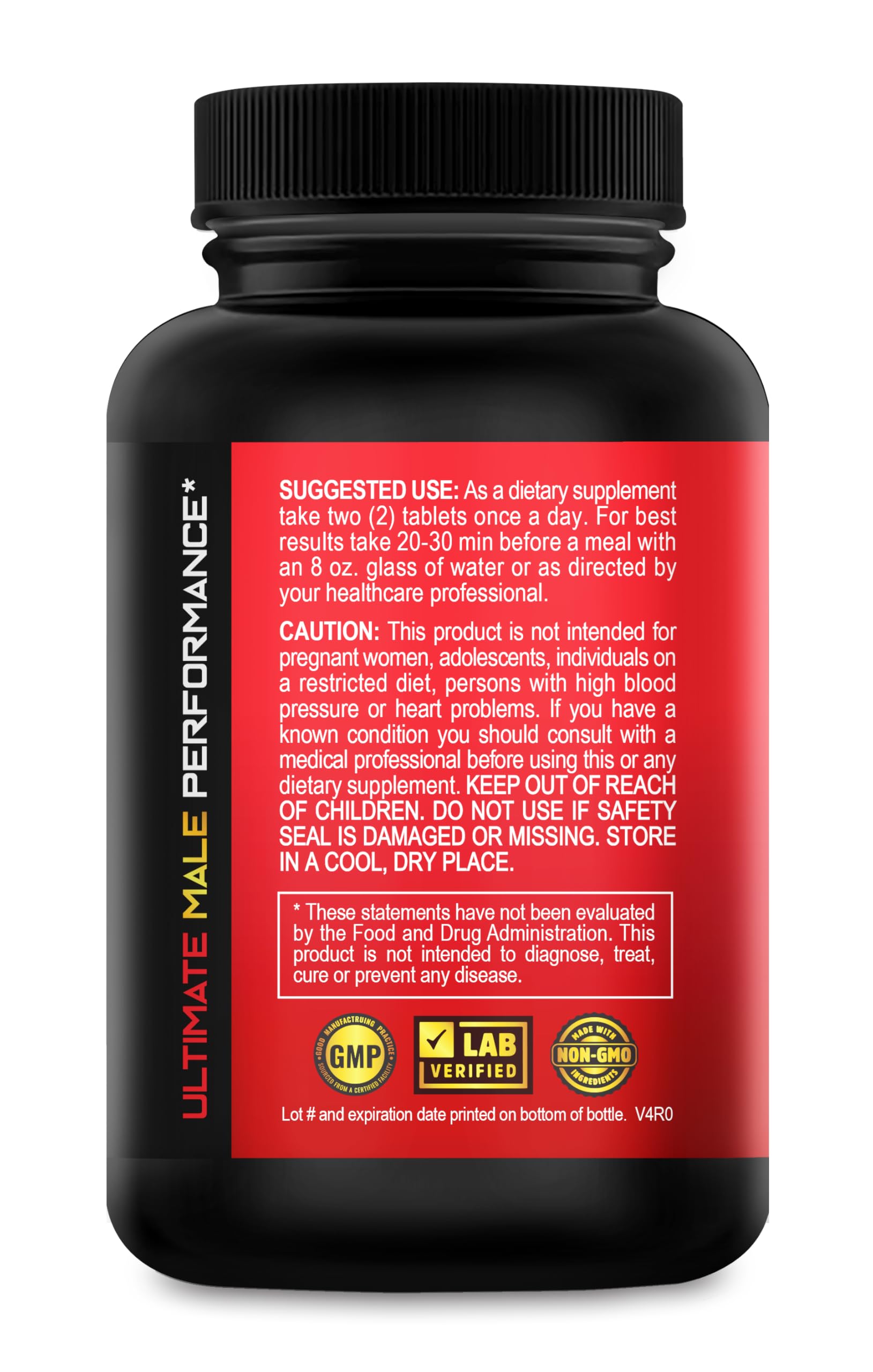 XL Science Kong XXL bottle label highlights user-focused performance support.