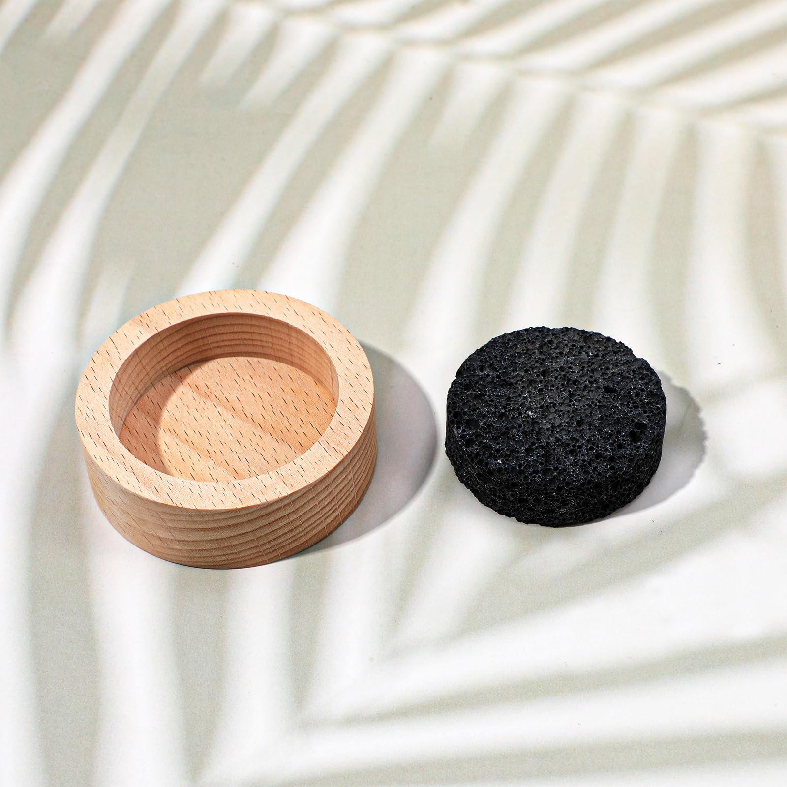 XLIUAX diffuser with beechwood tray complements any decor