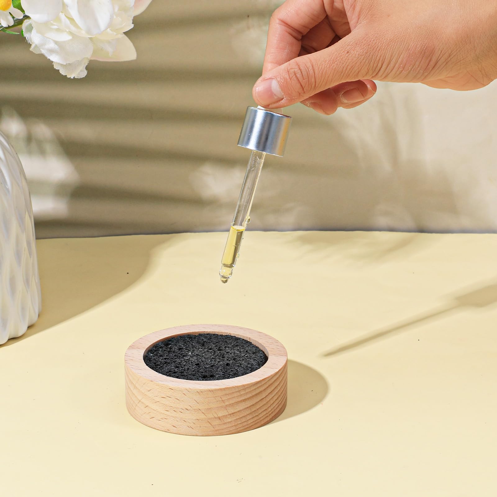 XLIUAX diffuser on a desk for subtle aromatherapy at work
