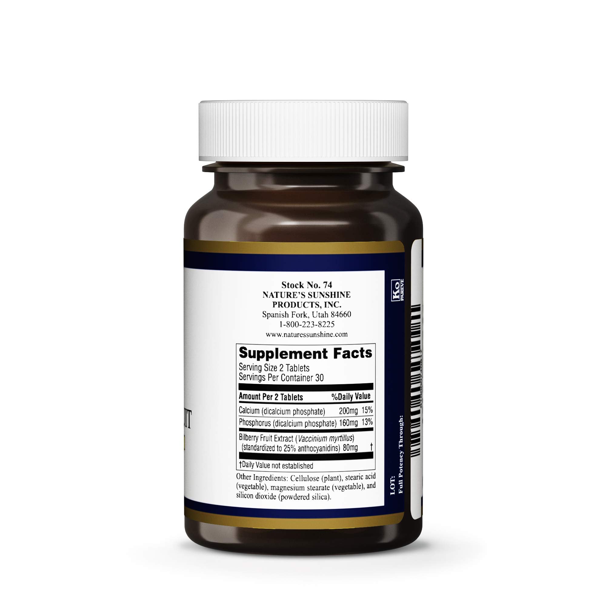 Xllent Nature's Sunshine Bilberry tablets on desk, suggesting daily routine