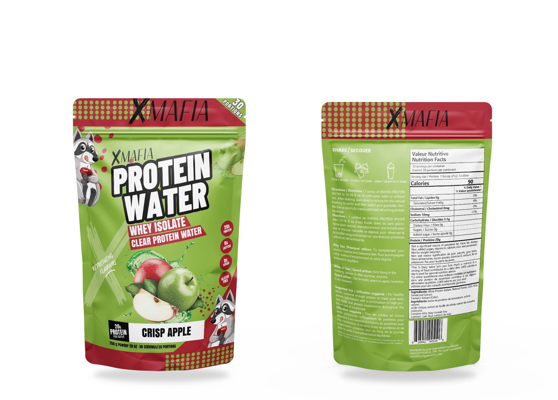XMafia Protein Water Apple flavor iso-juice intake after workouts