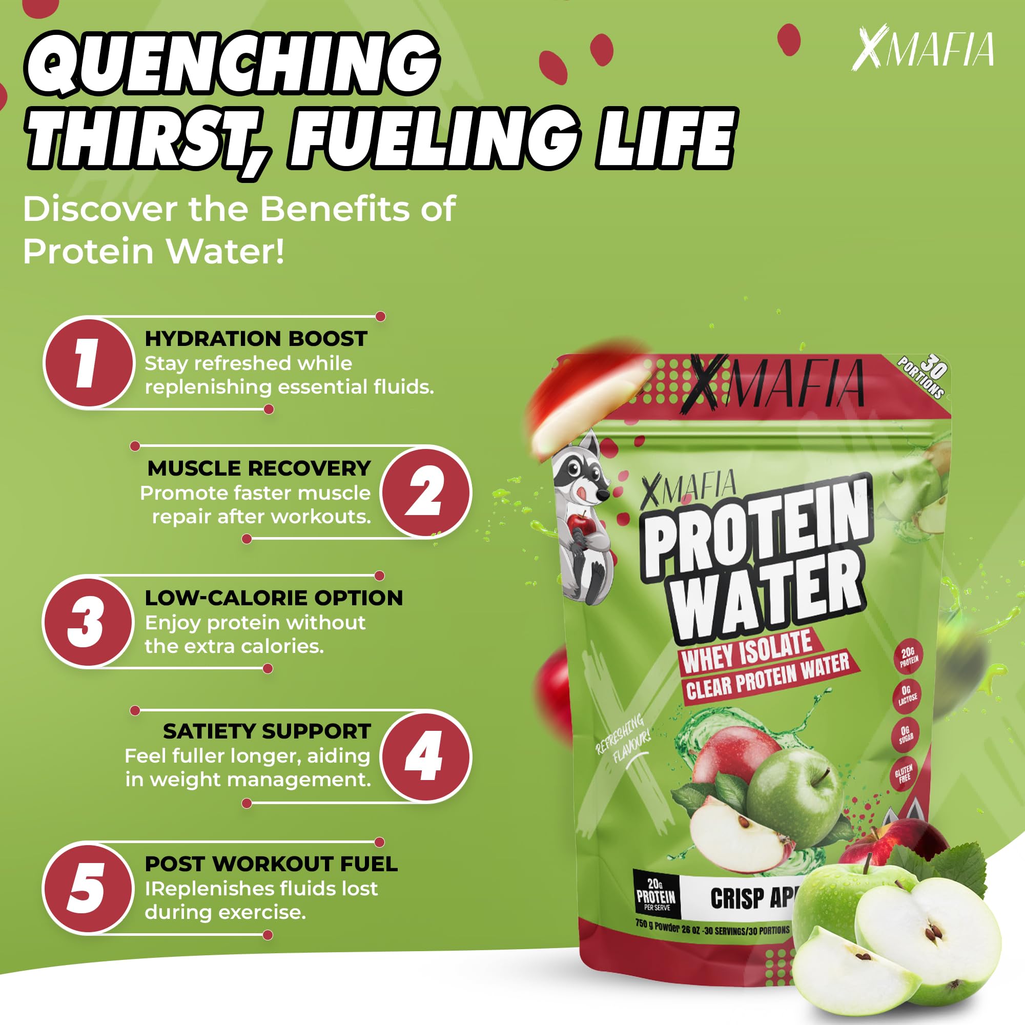 XMafia Protein Water on-the-go bottle for quick protein lift