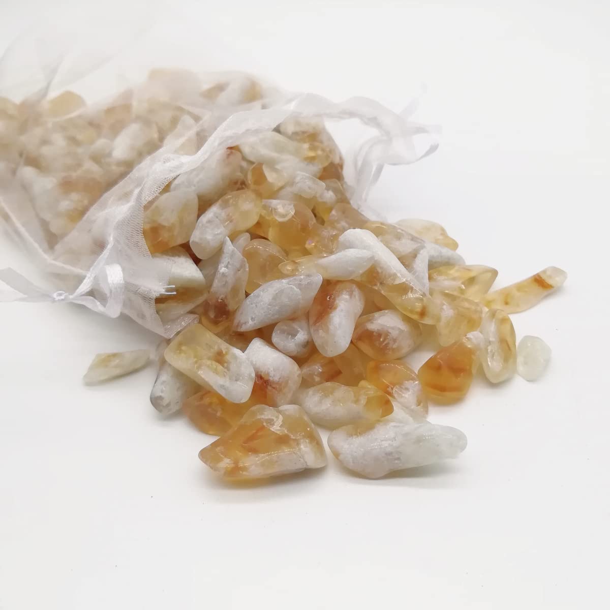 XMHOME Citrine crystals suitable for garden decor and fish tanks.