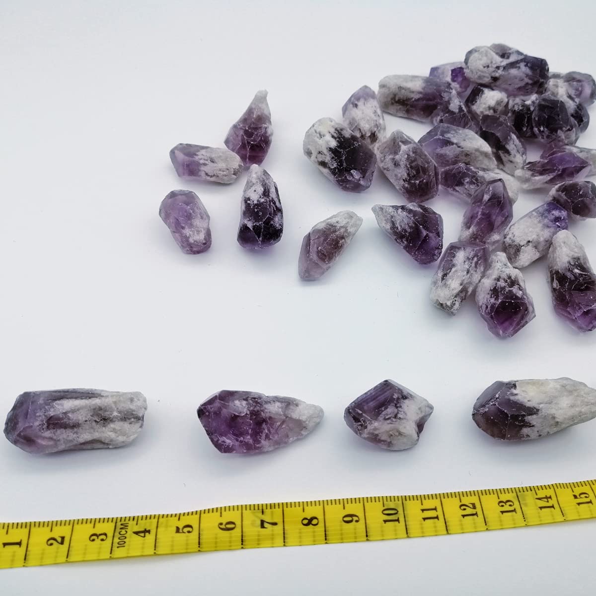 XMHOME raw-crystal-stones in amethyst form ready for tumbling