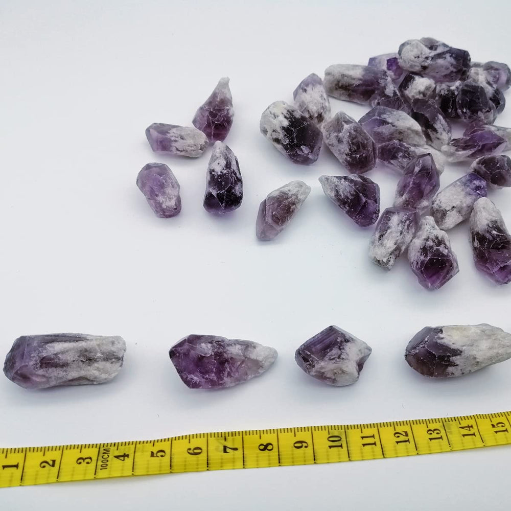 XMHOME raw-crystal-stones in amethyst form ready for tumbling