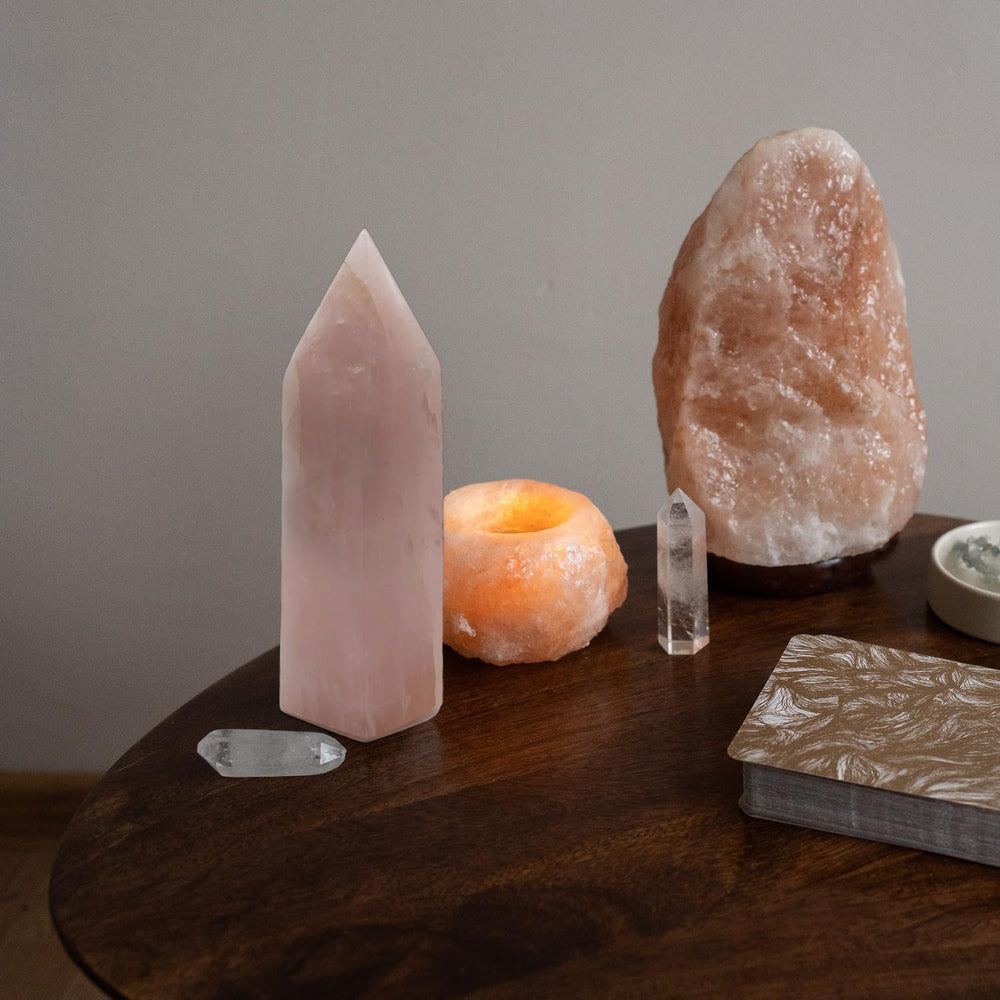 XMHOME rose quartz tower gift-ready design offers a thoughtful present for friends